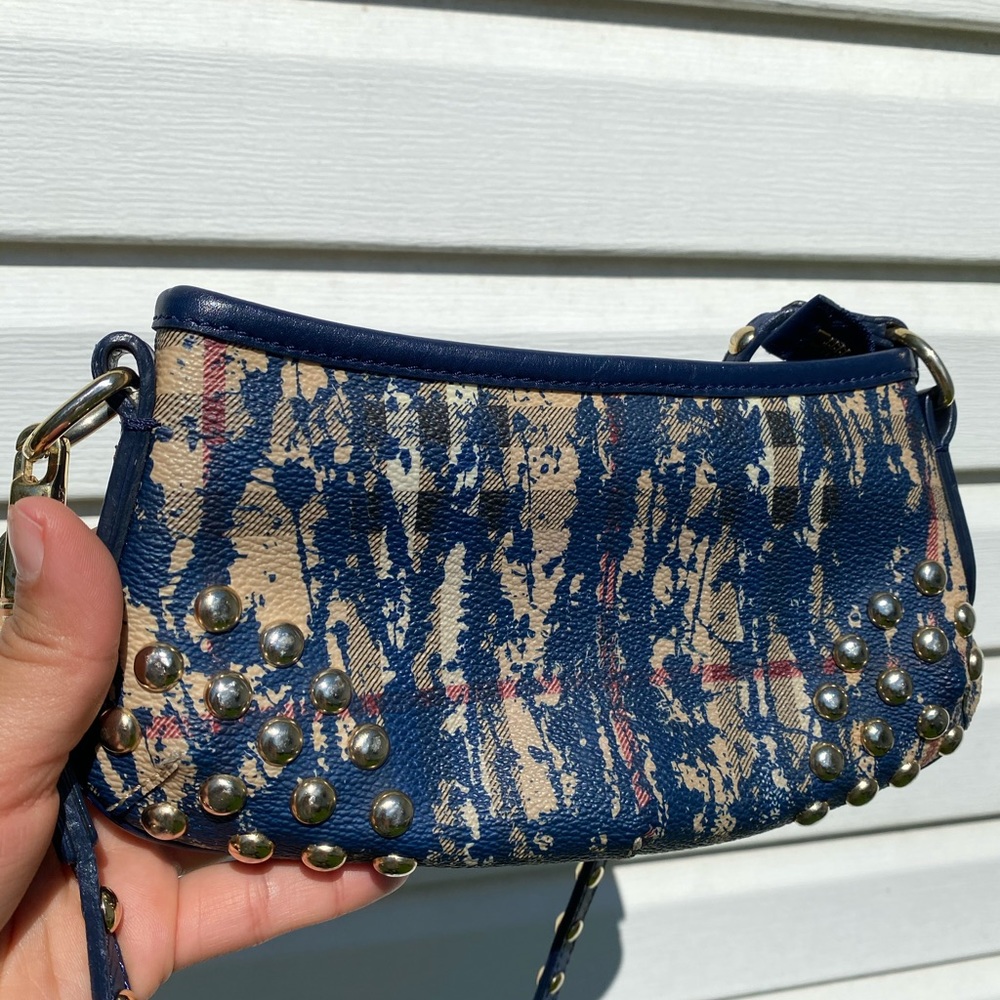 🔥Rare Burberry Mini Haymarket Splash Studded Bag